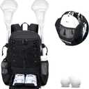 KAVIGOR Lacrosse Bag for Kids and Youth, Lacrosse Backpack with Helmet Holder and Shoes Compartment, Waterproof Field Hockey Gears Bag for Boys & Girls