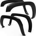 Tyger Auto Fender Flare Compatible with 1999-2006 Chevy Silverado GMC Sierra 1500 2500 3500HD; 2007 Classic Fleetside, Fine-Textured Black Paintable Factory Style 4pc | TG-FF6C4218
