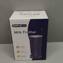 SIMPLETASTE Milk Frother, 4in1 Electric Milk Frother and Steamer, Automatic Warm and Cold Foam Maker and Milk Warmer for Latte, Cappuccinos, Macchiato, Dark Blue