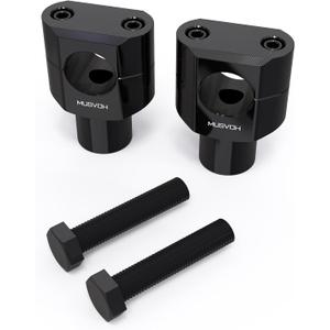 Motorcycle Handlebar Riser, Increase Handlebar Height by 38mm, Universal Motorcycle Accessories, Fits for Softail, Dyna, Road King, V-star, Sportster, Shadow, or Vulcan.