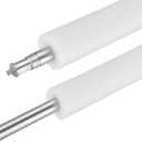 MECCANIXITY 4pcs Pipe Insulation Foam Tube Pipe Lagging 10mm(3/8 Inch) ID 30mm OD 3ft Freeze Protection for Copper Pipe, White