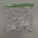 128 Pieces Photo Clips Mini Transparent Plastic Clear Clips, Clothespins Binder Clips for Hanging String Fairy Lights Picture, Polaroid Clips as Gifts for Family Friend Birthday