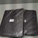 5 x Premium Black Trading Card Binder with Handle 900 Card Capacity, 50 Double-Sided 9-Pocket Sleeves, PU Leather Zippered Design, Velvet Lining, Includes Bonus Clear Card Holder 13" x 10.5" x 1.8"
