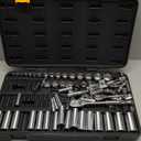 GEARWRENCH 76 Pc. 1/4" & 3/8" Drive 12 Pt. Standard & Deep Mechanics Tool Set, SAE/Metric - 80948