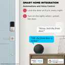 Kwikset Halo Wi-Fi Smart Lock, Keyless Entry Door Deadbolt, Geofence Auto-Unlock, Grade AAA Certified, No Hub Required Easy Install, Satin Nickel, Touchscreen