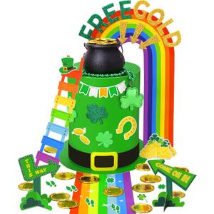 Boutrele Leprechaun Trap Kit for Kids,Catch a Leprechaun Trap Kit,St Patrick’s Day Decorations Party Supplies DIY Craft Kids Classroom Activity