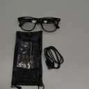 Jacuate Bluetooth Audio Smart Glasses for Women Men,Blue Light Blocking Bluetooth Glasses with Open Ear Speaker,Voice Control, Hands-Free Calls & Built-in Microphone for iPhone Android Music/Work (Transparent)