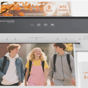 Bonsaii Laminator Machine with 5 Laminating Sheets, 9 Inch Thermal Laminating Machine for Doc/Posters/Photos, Compact Laminator for Home Office School, L421-Grey