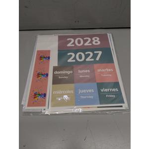 Monthly Calendar Pocket Chart for Classroom, Printed Days of The Week with Cards, Learning for Home or Kindergarten, Teacher Must Have Supplies That Fits Any School Décor (Spanish White)