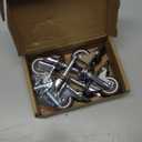 Rubber Caster Wheel 1.5 Inch Set of 4 Stem Casters 5/16" x 1-1/2" (8 x 38mm) Stem and 20mm Dia Sockets, Industrial Castors Locking for Furniture Crib Trolley Dining Car Casters