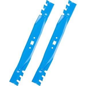 Aeagle 942-0741A Lawn Mower Parts for Craftsman MTD Cub Cadet Troy-Bilt TB240 TB230 TB130 TB200 TB160 TB210 TB280ES TB320 742-0741 742-0741A 942-0741 21 Inch Deck Toothed Mulching Blade 2 Pack (Blue)