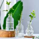 Brajttt Glass Bud Vase Set of 32 pcs,Bud Vases in Bulk,Small Vases for Centerpieces, Mini Flower Vase Bulk for Rustic Wedding Home Table Decorations