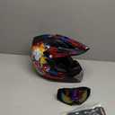 DOT Youth Dirt Bike Helmet with Goggles & Gloves for 5-14 Years Old, Youth ATV Helmets for Youth Boys Girls, Four Wheeler Helmet, Motocross BMX MX UTV Offroad Street Go Kart Dirt Bike Race Car, X-Large