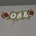 Football One High Chair Banner - Football 1st/First Birthday Decoration,First Year Down Backdrop,Rookie Year Sports Banner (football-6)