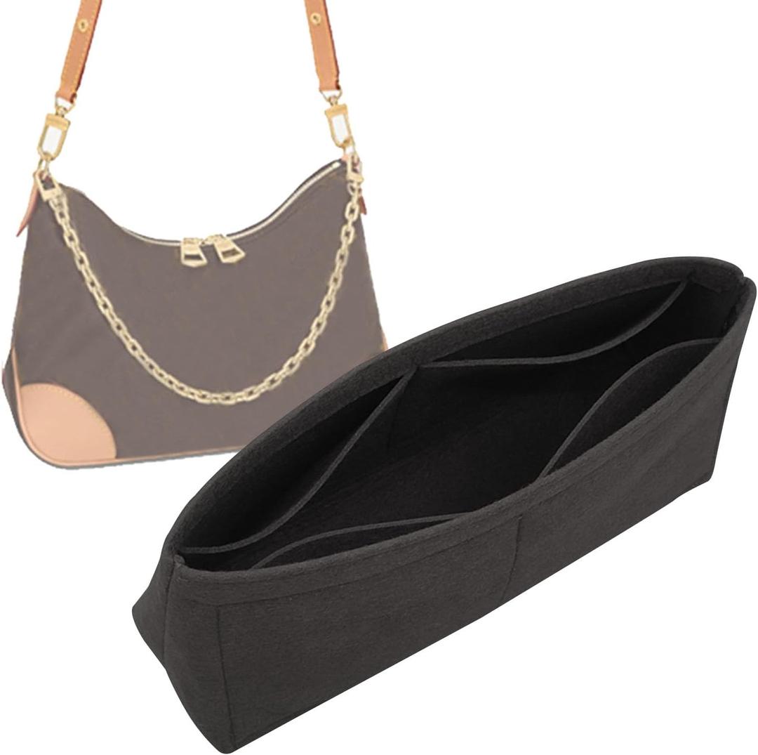 Lckaey Purse Organizer is Used for Croissant BOULOGNE Storage Finishing Bag Underarm Bag Insert.3049black-