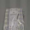 HonestBaby Unisex-Baby Fitted Crib Sheets Set Standard Mattress, 100% Organic Cotton Baby Boys, Girls, Neutral, 1 Pack - Peach Skin Painted Buffalo Check, One Size