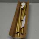 Gold Shower Curtain Rod 30 To 76 Inch(2.6-6.4ft) Tension Curtains Rods No Drilling Shower Rods For Bathroom Tension Rods Adjustable Spring Loaded Curtain Rods 7/8" Diameter