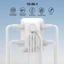 Multi Plug Wall Outlet Surge Protector - Teiobar Outlet Extender with 6 Outlets and 4 USB Ports(2 USB-C), Outlet Splitter for Home Office Dorm Room Essentials, ETL, White