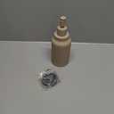 Modern Matte White Soap Dispenser for Bathroom14oz Ceramic Soft Touch Hand Lotion Dispenser with PumpLiquid soap Dispenser for Kitchen Rubber Paint (Khaki)