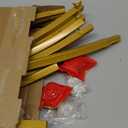 Wokceer Round Backdrop Stand 5FT Circle Balloon Arch Frame Circle Backdrop Stand Gold Round Arch for Wedding Birthday Party Bridal Shower Anniversary Event Ceremony Decoration