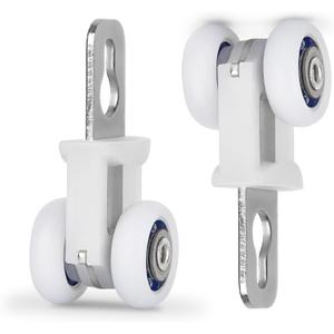 Curtain Track Rollers Curtain Mute Wheel Rollers Hook Pulley Runners/Sliders for Ceiling/Wall Mount Curtain Tracks 30PCS