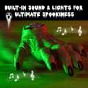 Wednesday Thing Hand Toy RC Crawling Hand with Lights, Music & Moving Fingers, Life Size Remote Control Halloween Animatronic Decorations