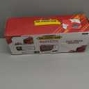 19 Pcs Fire Truck with Firefighter Toy Set, Mini Die-cast Fire Engine Car in Carrier Truck, Mini Rescue Emergency Double Side Transport Vehicle for Kid Child Boy Girl Birthday Christmas Party Favors