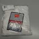 Hanes Mens Perfect Flex V-Neck Tee, Stay Tucked Undershirt, Slim Fit Tight on Arms T-Shirt, White & Black (White, XXL)