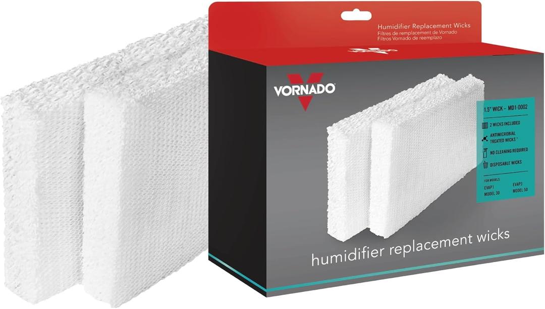 Vornado MD1-0002 Replacement Humidifier Wick (2-Pack),White
