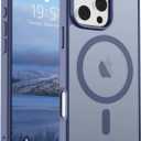 SUPFINE Magnetic for iPhone 16 Pro Case (Compatible with MagSafe) (Military Grade Drop Protection) Slim Translucent Matte Shockproof with Anti-Fingerprint Phone Case,Lavender Gray