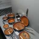 Mueller UltraClad Copper Pots and Pans Set, 14-Piece Kitchen Cookware Set, Non-Stick Coating, Aluminum Body, Includes Fry Pans, Deep Frying Pan, Sauce Pans, Dutch Oven and More