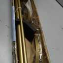 Double Curtain Rods 72 to 144 Inches(6-12Feet) with Solid Aluminum Alloy Brackets, 1 Front and 5/8 Back Telescoping Drapery Rod for Windows, Heavy Duty Decorative Curtain Rods, Warm Gold