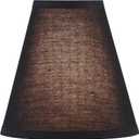 Aspen Creative 32169 Transitional Empire Shape Spider Construction Lamp Shade in Black, (4" x 8" x 8")