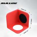 RULLINE Red Trunk Organizer Blocks with Storage Bag  Car Cargo Organizer, adjustable Dividers, Dual Grip Pads, Hook-and-Loop Press Fixing  Fits SUV/Sedan/Truck  Foldable