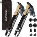 Trekology Trek-Z Collapsible Hiking & Trekking Poles - Balance Support for Seniors, Women, and Men, 2pc Per Set