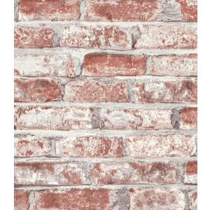 Sevalo Red Brick Wallpaper Peel and Stick Contact Paper for Walls 3D Faux Brick Contact Paper Self-Adhesive Removable Wallpaper for Bedroom Kitchen Backsplash Dorm Room Fireplace Accent 17.3inW 197inL