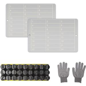 Steel Crypto Seed Storage for BIP39 Hardware, 12 or 24 Words Phrase Bitcoin Seed Storage, Cold Wallet Backup Metal Hardware Cryptocurrency Wallets (Include 2 Stainless Steel Plates with Punch set)