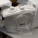 900W Macerator Pump, Macerating Toilet System with 2 Outlets/5 Inlets, Sewage Pump for Basement, Sink, Toilet, Laundry, Kitchen