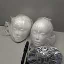 2 PACKS Adjustable wig or hat styrofoam mannequin head holder stand (13" to 17")