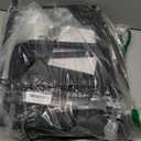 Furnulem Night Stand with Charging Station, 28.3 Inch Tall Side Table with Fabric Drawers and Storage Shelf, Bedside Table with USB Ports & Outlets, Nightstand for Bedroom, 3 Ways to Use, Black Oak