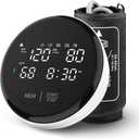 Blood Pressure Monitor Automatic Upper Arm Monitors for Home Use Adjustable Cuff 8.7-16.5 in with Voice Function Large Backlit Display 2x120 Sets Memory Compact Machine with Storage Bag