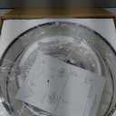 LWYTJO 19.8'' Drum Chandelier for Dining Room Light Fixtures 5-Light White Fabric Chandelier Modern 3-Tier Black Metal Pendant Light Fixture for Kitchen Island Living Room Bedroom Entryway Staircase