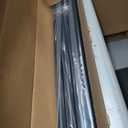 Ivilon Window Curtain Rod End Cap - 1 inch Pole. 120 to 240 Inch. Black
