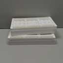 Under Sink Organizer 2 Tier Pull-Out Bathroom Organizers and Storage with 1 Chopstick Cage & 4 Hooks Multi-Purpose Home Organisation for Cabinet, White