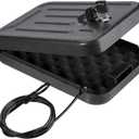 BAGKOOL Portable Security Lock Box  Gun Safety, Money, and Document Safe  Personal Safe Box with Patented 39IN Security Cable and 4 Keys  Ideal for Valuables and Firearms  Size 9.4 * 6.5 * 1.96 IN..... NO KEYS, unable to open