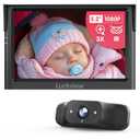 BM1 Baby Car Camera for Back Seat & Pet Monitoring, 5'' 1080P Monitor with IR Night Vision, 3X Zoom, Crystal Clear View, Easy 5-Min Wired Installation for Peace of Mind