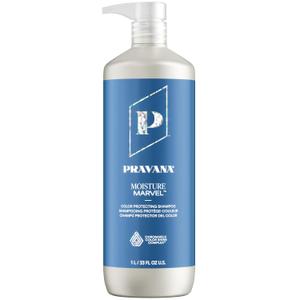 Pravana Moisture Marvel Shampoo | Nourishes, Hydrates, Moisturizes | For Dry, Color Treated Hair | Hyaluronic Acid Formula | Chromasilk Enhances Shine & Protection | Vegan Cruelty-Free | Paraben Free