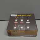 Portable LED Mushroom Table Lamp, Cordless Desk Night Light with 5200mAh Rechargeable Battery, Step less Dimming Small Lamp with 3 Colors and Brightness Control for Bedroom/Patio/Bar/Coffee shop (Gold)