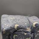 Comfy Toddler Couch and Chair for Kids with Blanket, 2-in-1 Soft Plush Fold Out Kids Sofa Chairs for Girls and Boys, Convertible Sofa to Lounger for Playroom, Glowing Starry Sky (Blue)