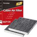 Puroma Cabin Air Filter with Activated Carbon, Compatible with Honda, CR-V, Civic, Accord, Odyssey, Pilot, Crosstour, Passport, Acura ILX, MDX, RDX, RLX, TLX, TSX, ZDX, Replacement for CP134, CF10134